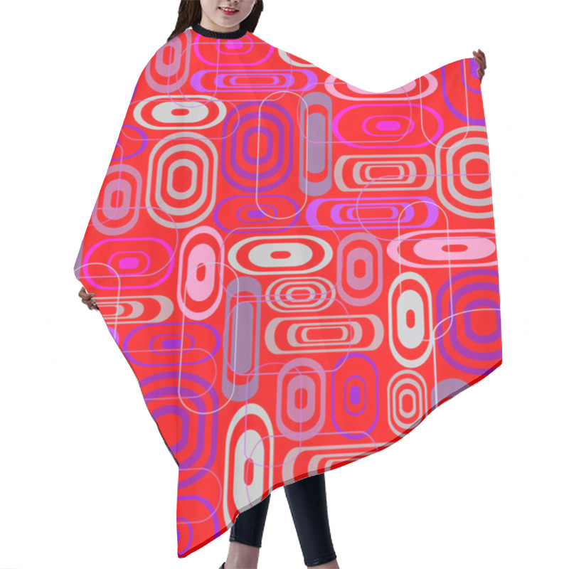 Personality  Oval Pattern Hair Cutting Cape