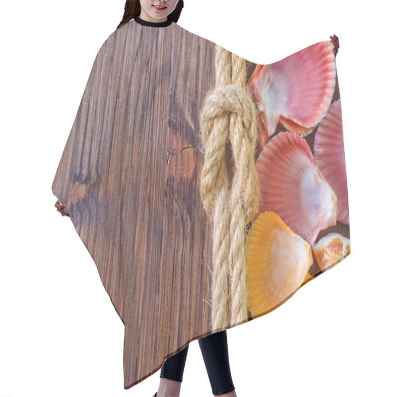 Personality  Sea Shells And Rope Hair Cutting Cape