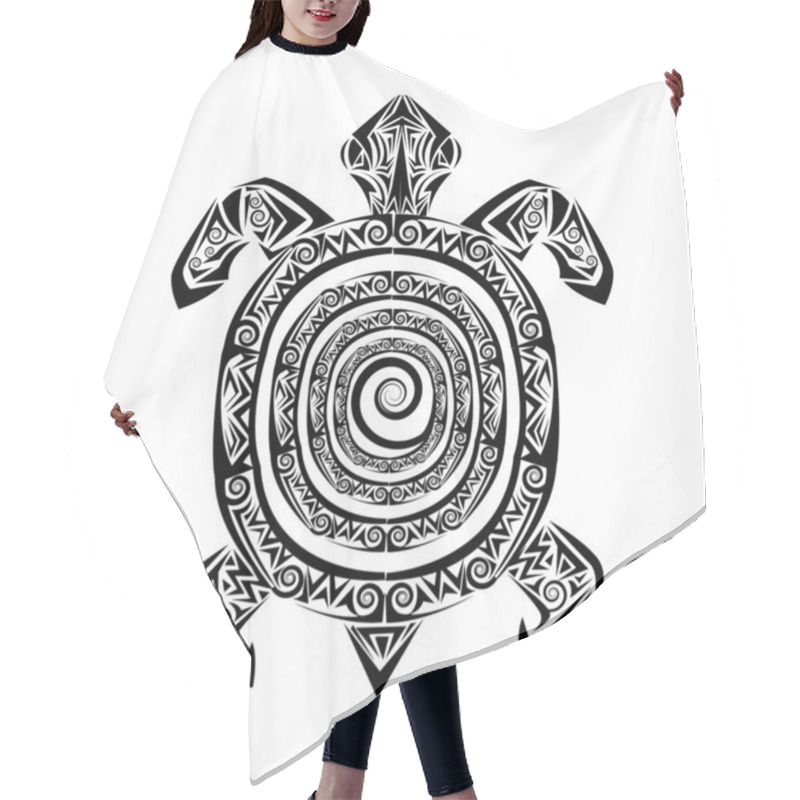 Personality  Turtle Tattoo Hair Cutting Cape