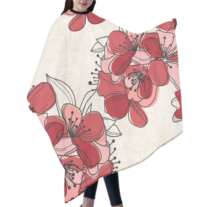 Personality  Seamless Pattern Hair Cutting Cape