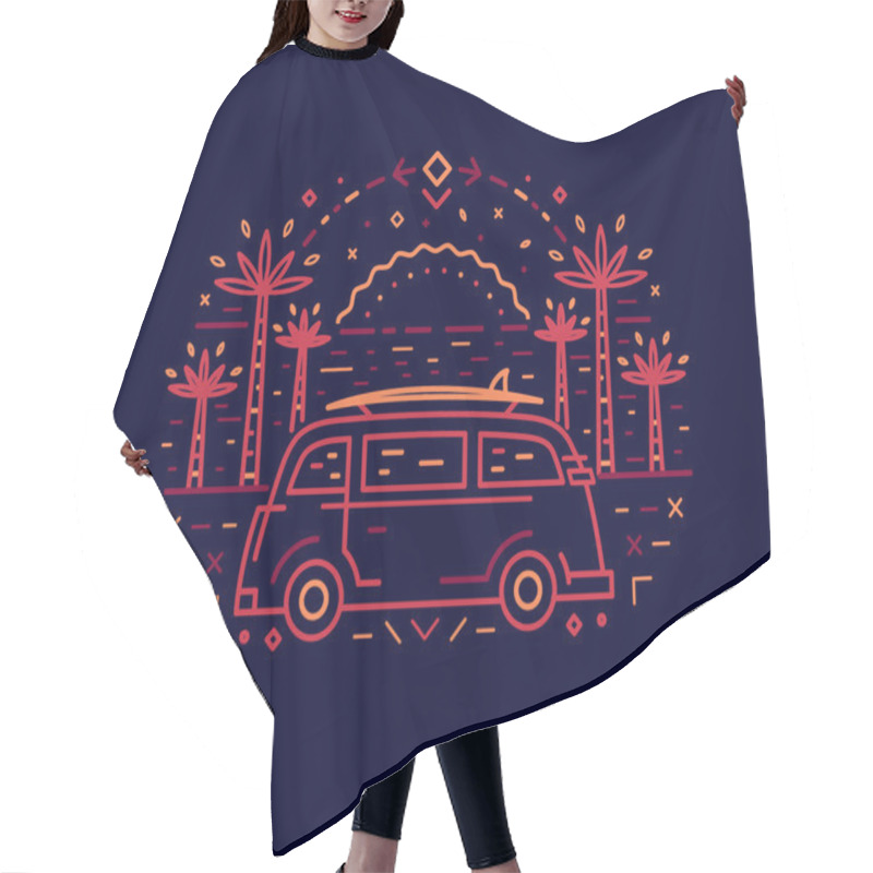 Personality  Van Life Icon  Hair Cutting Cape