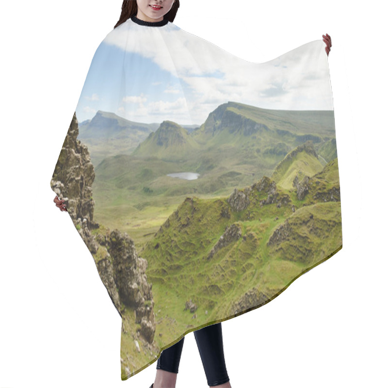 Personality  The Quirain, Isle Of Skye Hair Cutting Cape