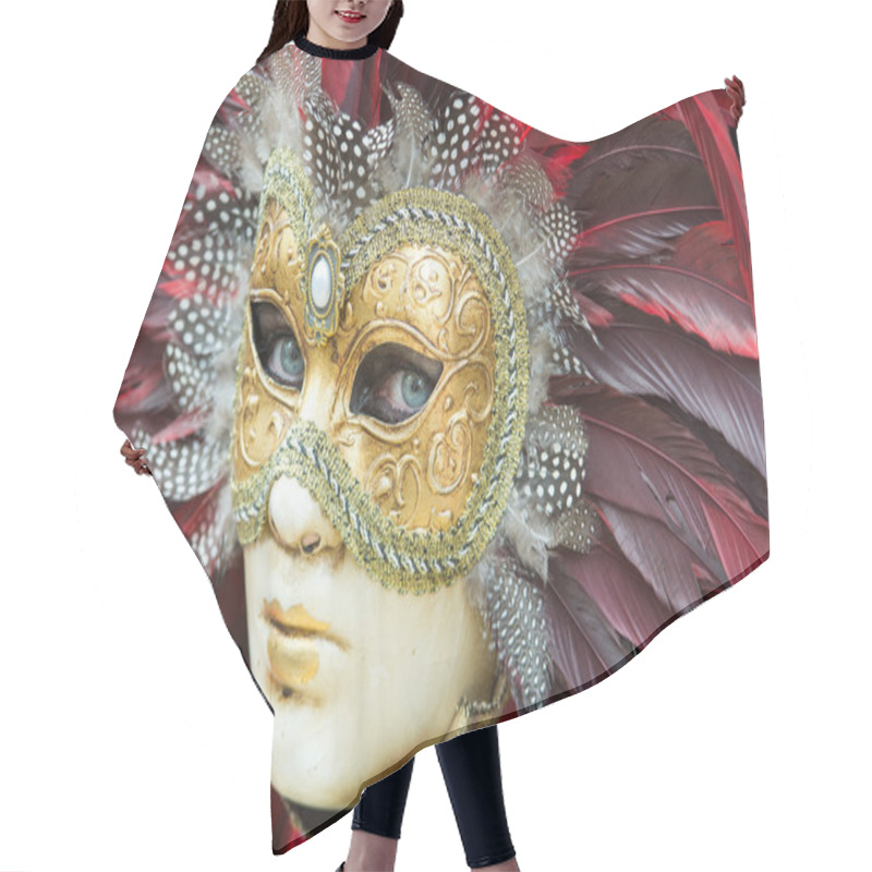 Personality  Venice Carnival Mask Hair Cutting Cape