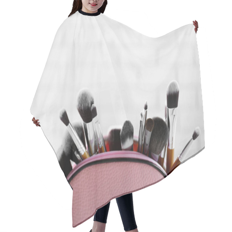 Personality  Set Of Cosmetic Brushes  Hair Cutting Cape