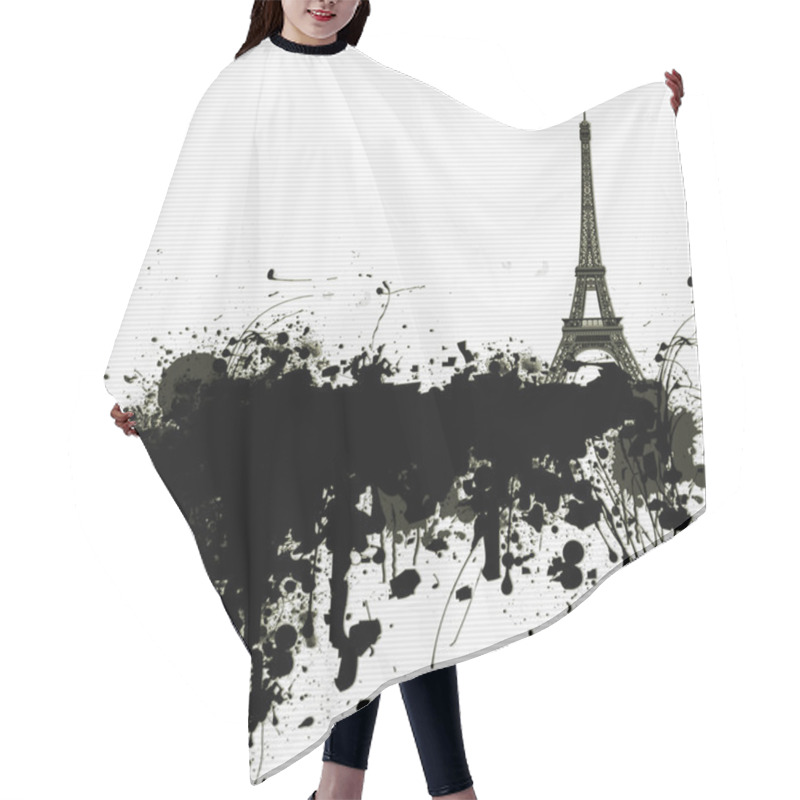 Personality  Beautiful Paris Postcard Hair Cutting Cape