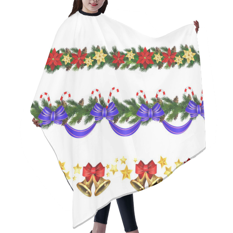 Personality  Christmas Elements For Your Designs Hair Cutting Cape