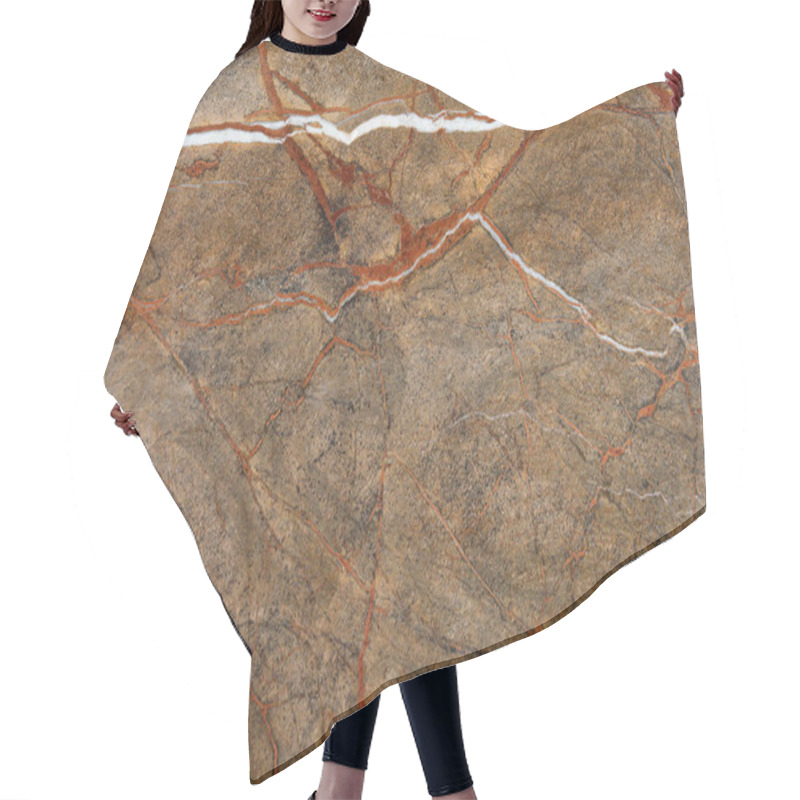 Personality  Abstract Brown Marble Material Background Hair Cutting Cape