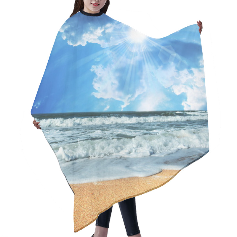 Personality  Sea Scene Hair Cutting Cape