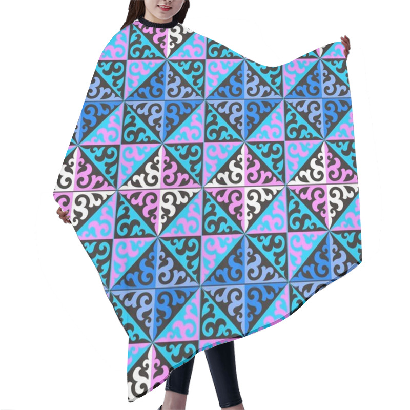 Personality  Kazakh National Patterns And Ornaments Hair Cutting Cape