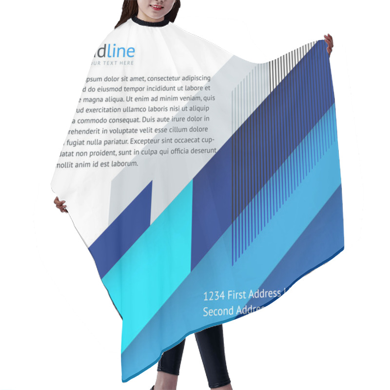 Personality  Abstract Design Cover Banner Template Hair Cutting Cape