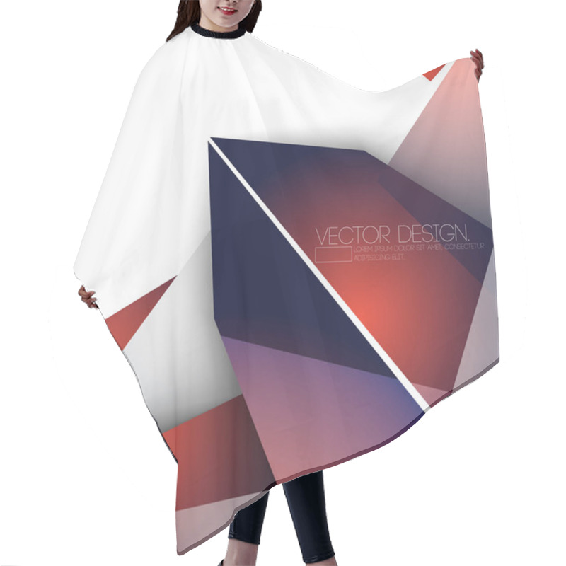 Personality  Overlapping Geometric Polygons Corporate Business Design Hair Cutting Cape