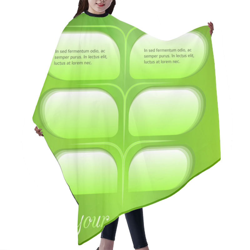 Personality  Natural-product-vector-template-page-ad Hair Cutting Cape