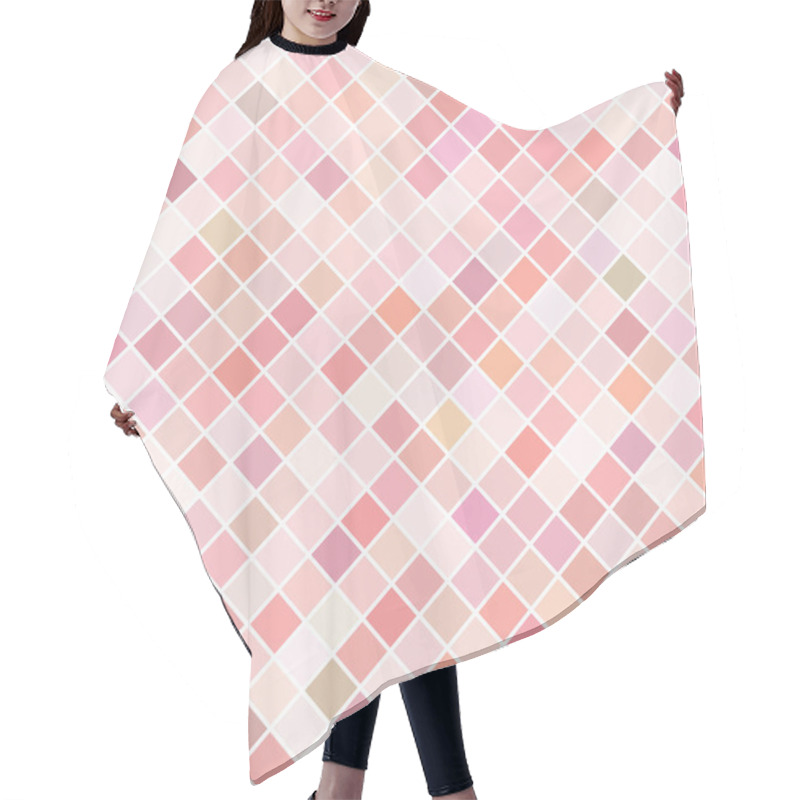 Personality  Pink Mosaic Background Hair Cutting Cape