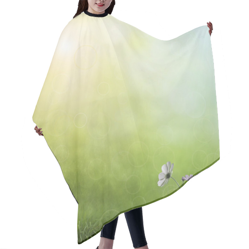 Personality  Spring Background Hair Cutting Cape