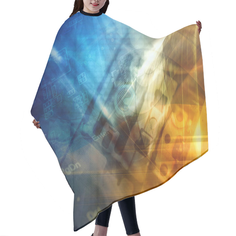 Personality  Abstract Fantastic Background Hair Cutting Cape