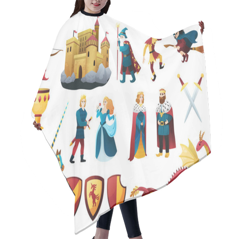 Personality  Medieval Kingdom Elements Set Hair Cutting Cape