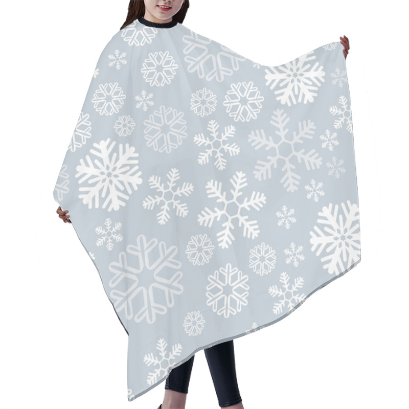 Personality  Snowflake Seamless Background Hair Cutting Cape