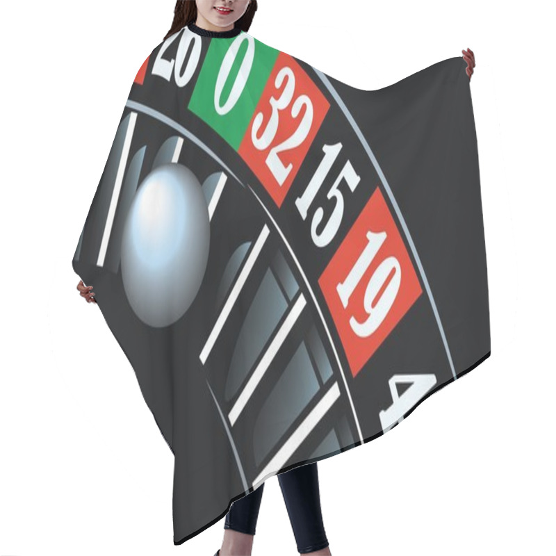 Personality  Casino Roulette Background Hair Cutting Cape