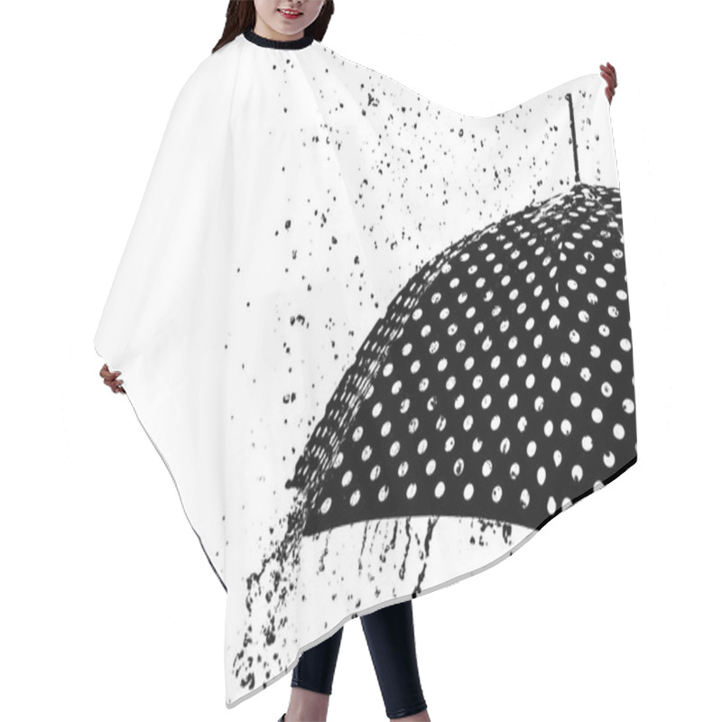 Personality  Rain Drop Umbrella Isolated Hair Cutting Cape