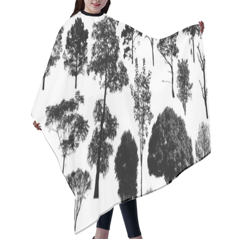 Personality  Nature Trees Collection Hair Cutting Cape