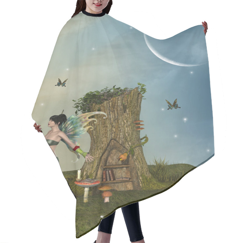 Personality  Fairy House Hair Cutting Cape