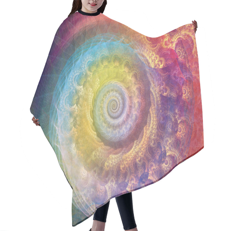 Personality  Spiral Background.  Hair Cutting Cape