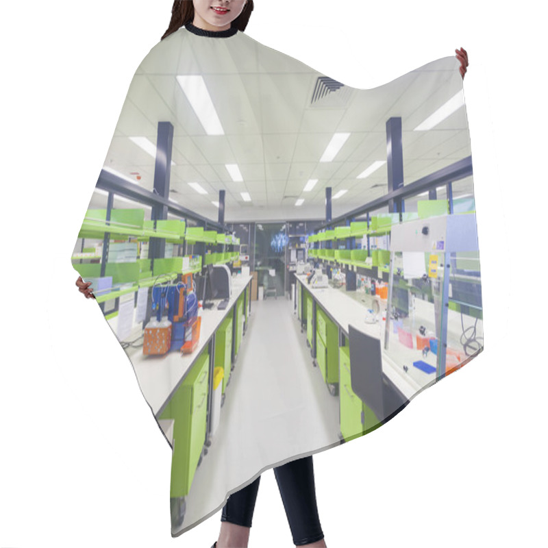 Personality  Empty Modern Medical Research Laboratory Hair Cutting Cape