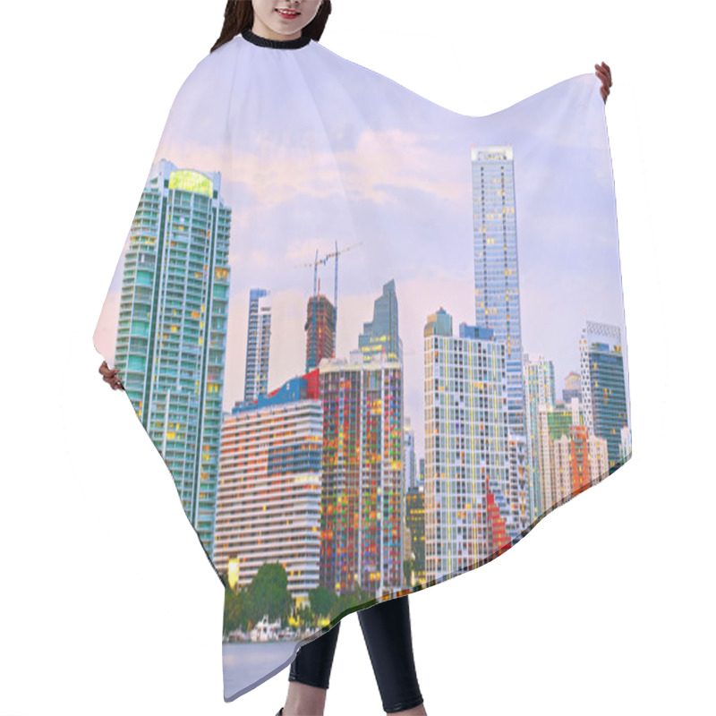 Personality  Panorama Of Miami Florida Hair Cutting Cape