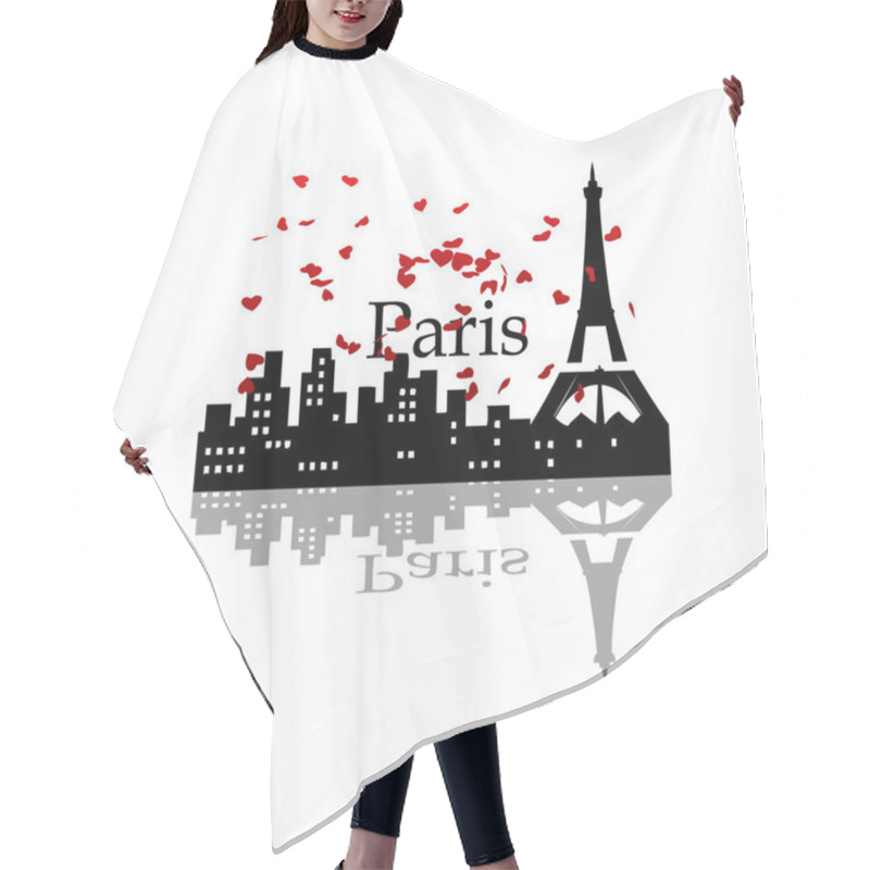 Personality  The Eiffel Tower Hair Cutting Cape