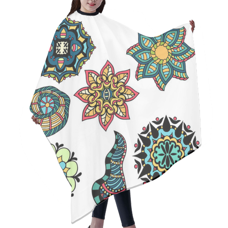 Personality  Doodle Flowers Hair Cutting Cape