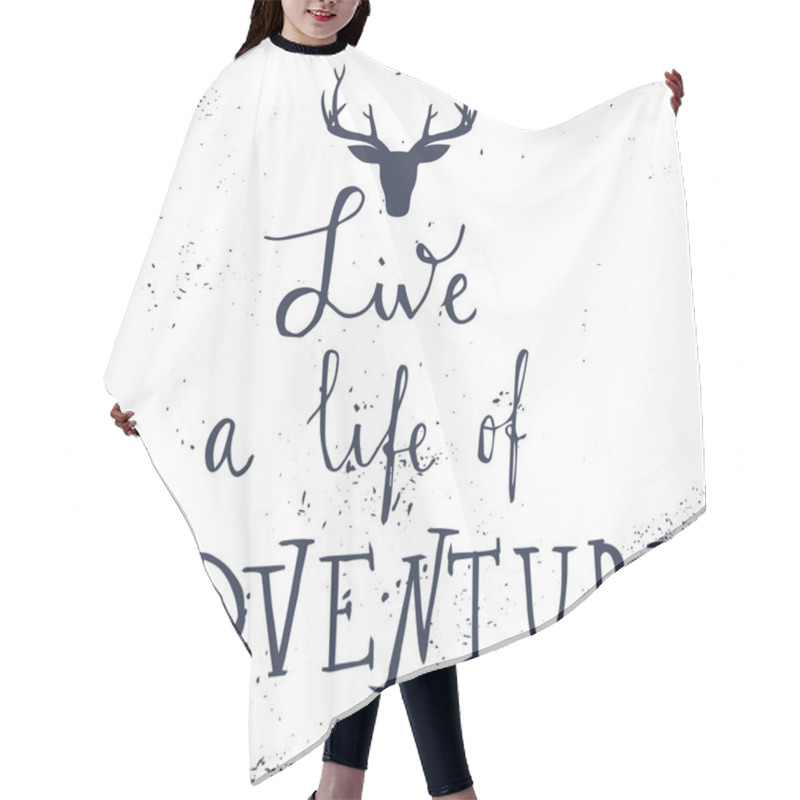 Personality  'live A Life Of Adventure' Hair Cutting Cape