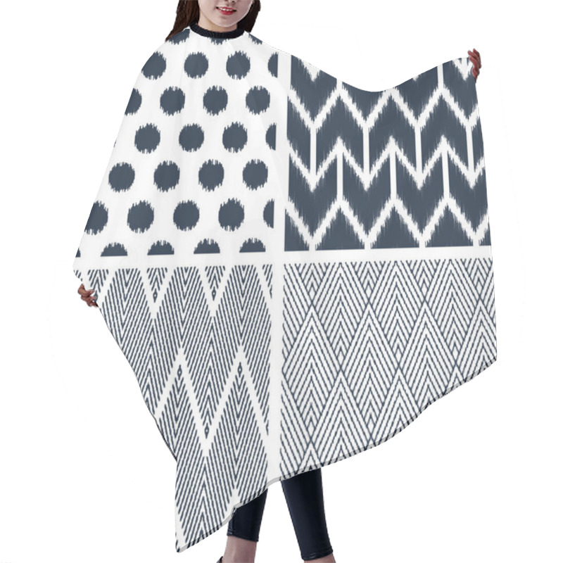 Personality  Black And White Patterns. Hair Cutting Cape