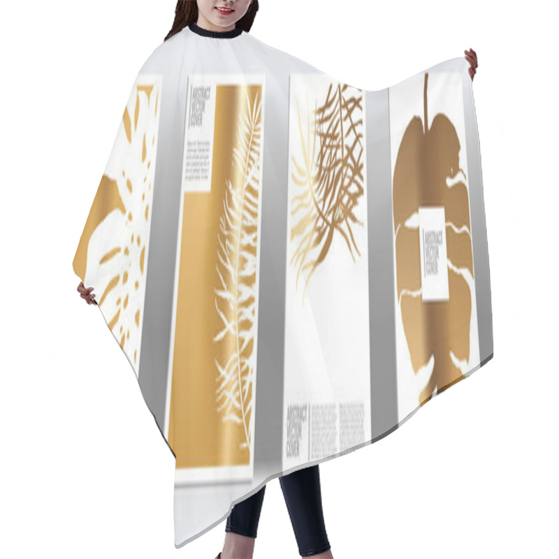 Personality  Golden Exotic Cover.  Hair Cutting Cape