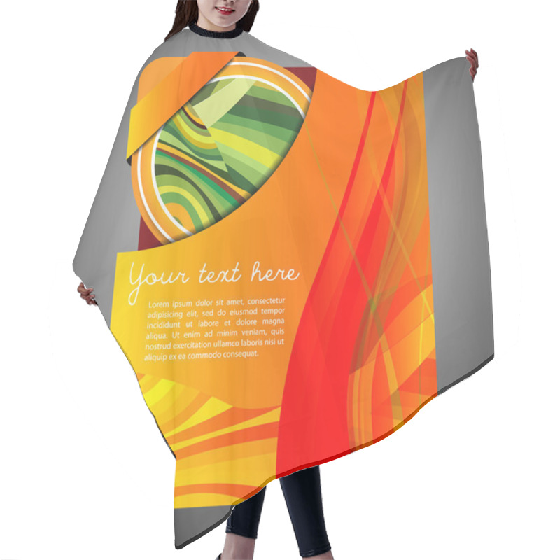 Personality  Folder Design Hair Cutting Cape