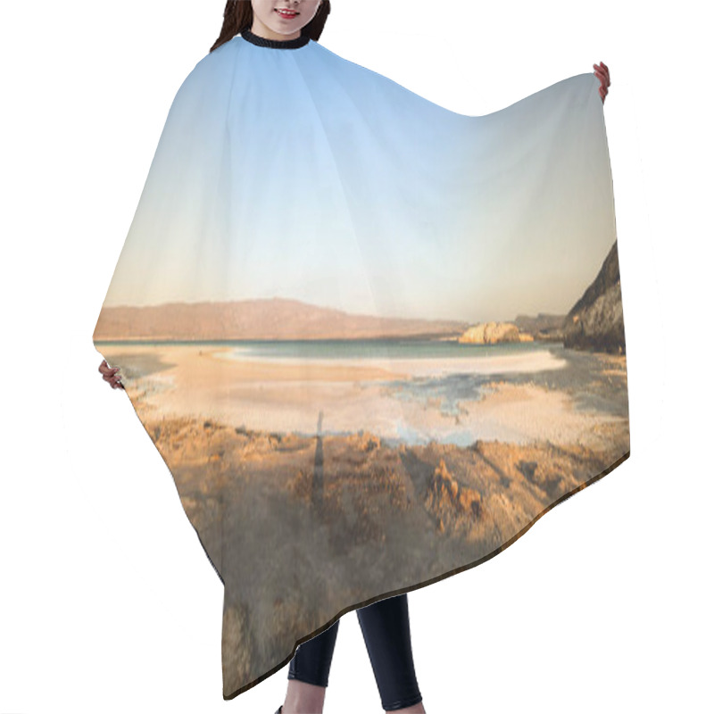 Personality  Panorama Of Crater Salt Lake Assal Djibouti Hair Cutting Cape