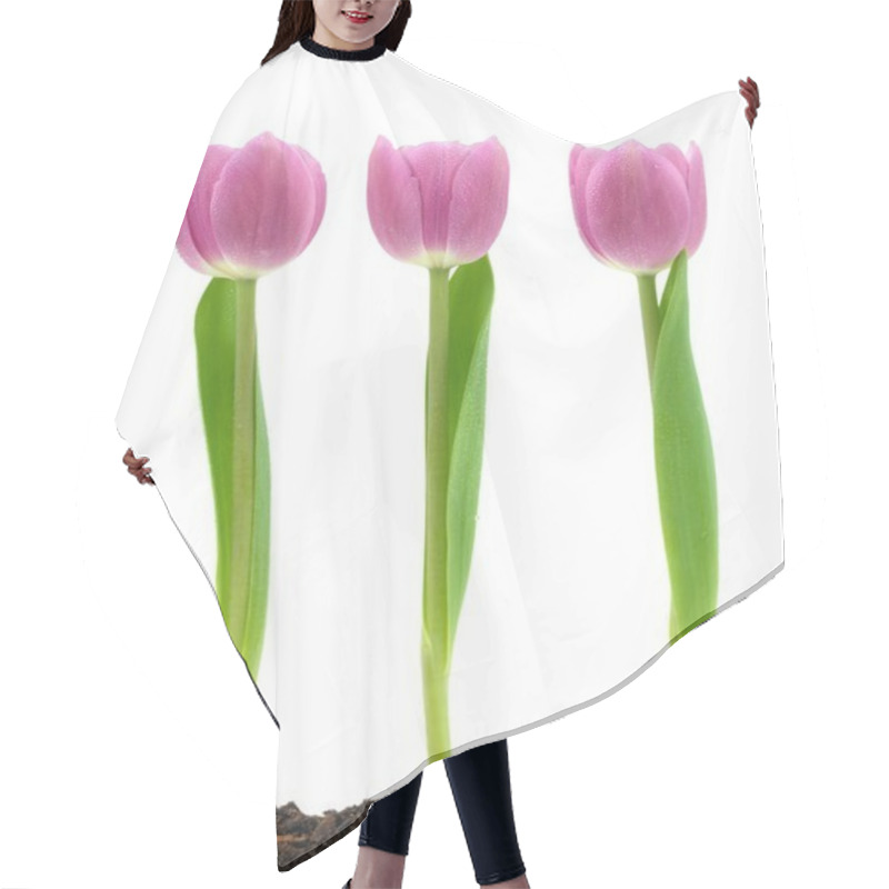 Personality  Pink Tulips Hair Cutting Cape