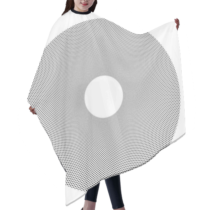 Personality  Dots Pattern In Circle Shape.  Hair Cutting Cape