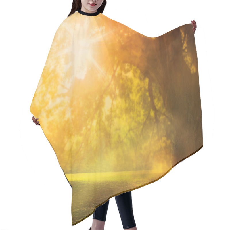 Personality  Autumn Background Hair Cutting Cape