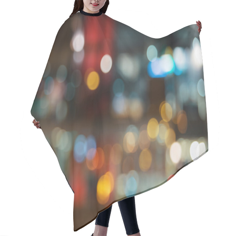 Personality  Abstract City Lights Background Hair Cutting Cape