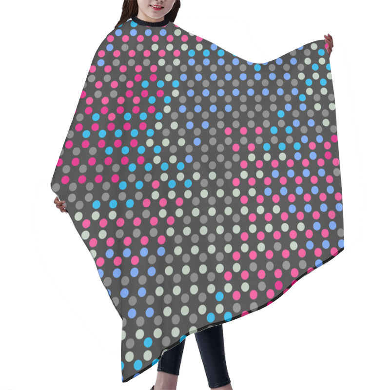 Personality  Spectrum Points Seamless Pattern Hair Cutting Cape