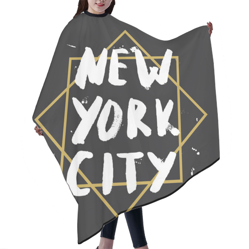 Personality  New York City - Lettering Design Hair Cutting Cape