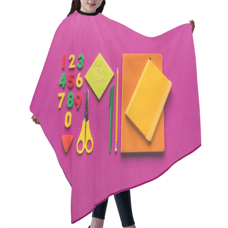 Personality  Composition Of School Supplies Hair Cutting Cape