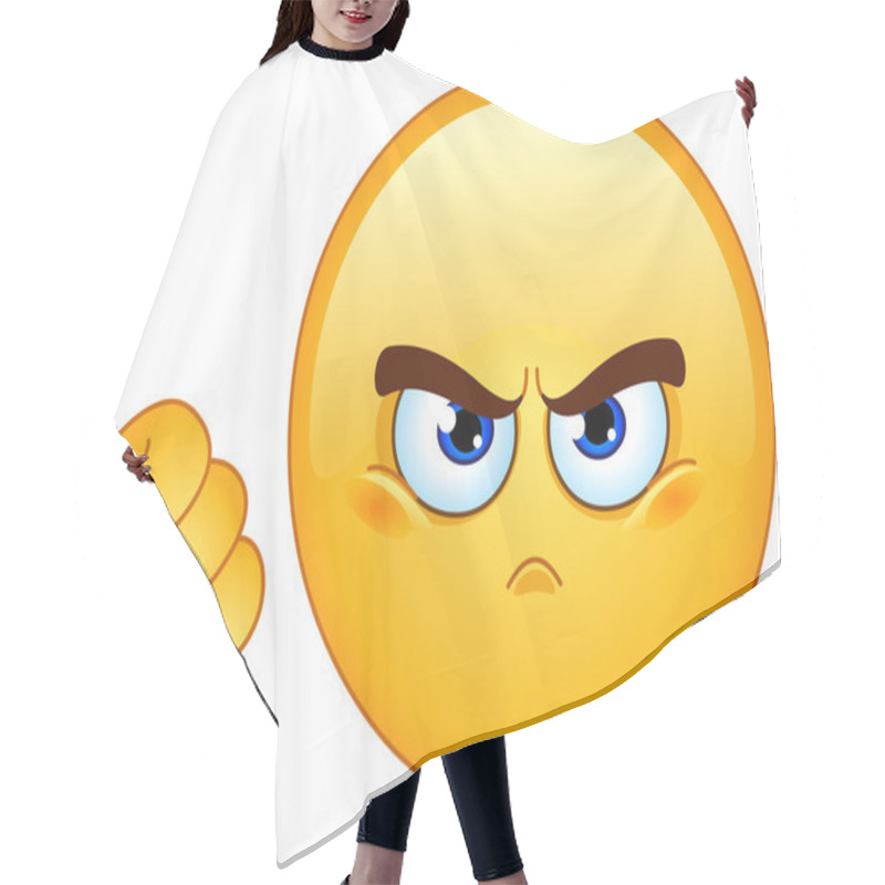 Personality  Dislike Emoticon Hair Cutting Cape