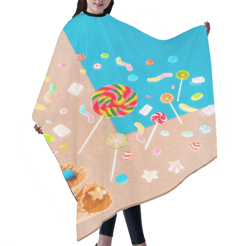 Personality  Waffle Cones And Candies  Hair Cutting Cape