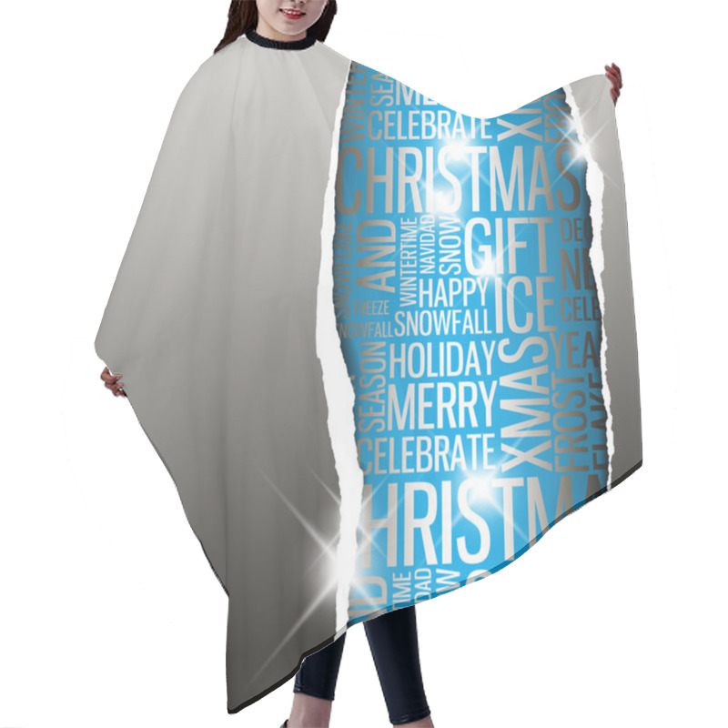 Personality  Abstract Christmas Card Hair Cutting Cape