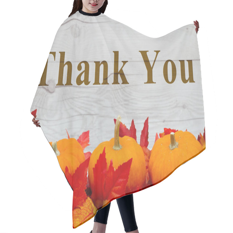 Personality  Thank You Message Hair Cutting Cape