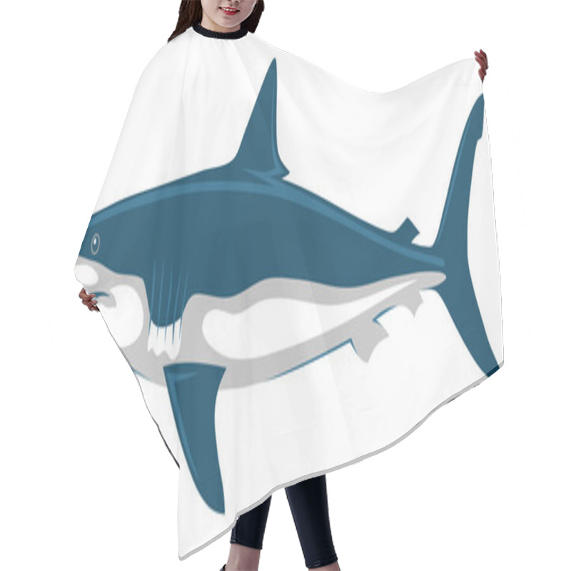 Personality  Shark Hair Cutting Cape