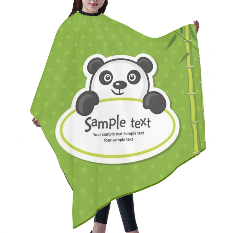 Personality  Panda Hair Cutting Cape