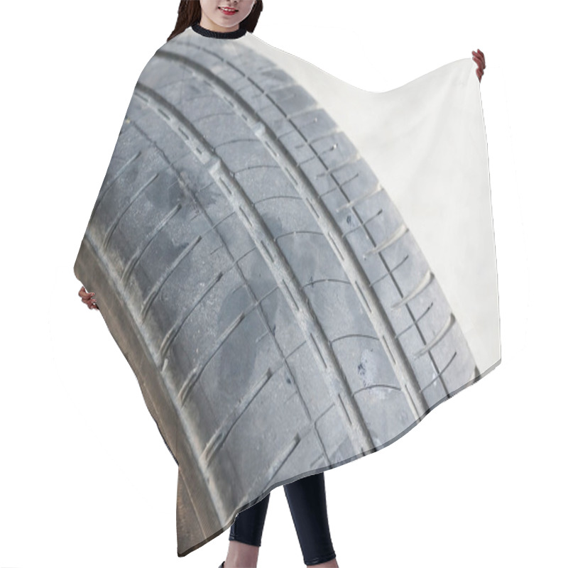 Personality  Worn Out Car Tire Tread Hair Cutting Cape