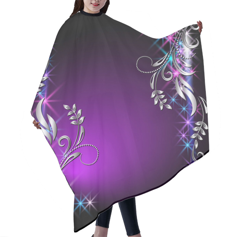 Personality  Glowing Background With Stars Hair Cutting Cape